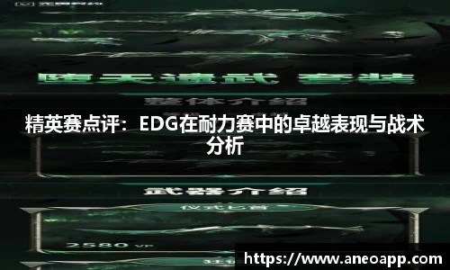 精英赛点评：EDG在耐力赛中的卓越表现与战术分析